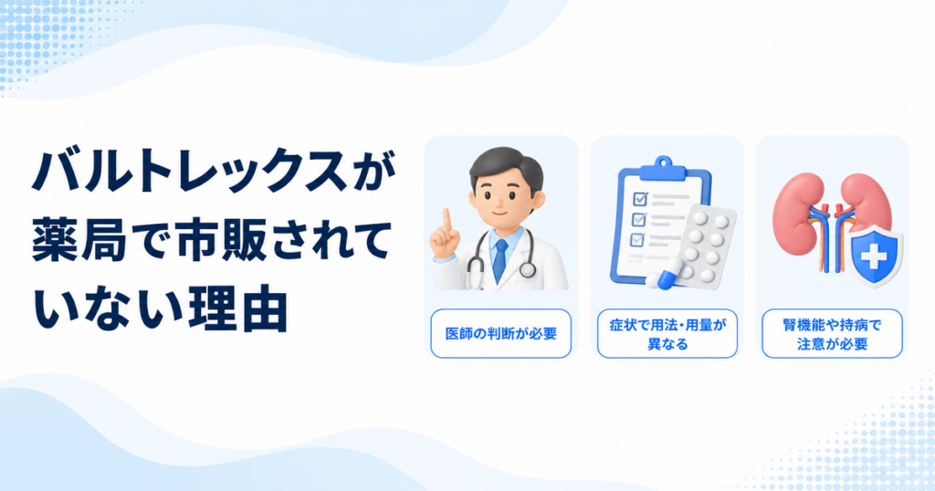 バルトレックスが薬局で市販されていない理由