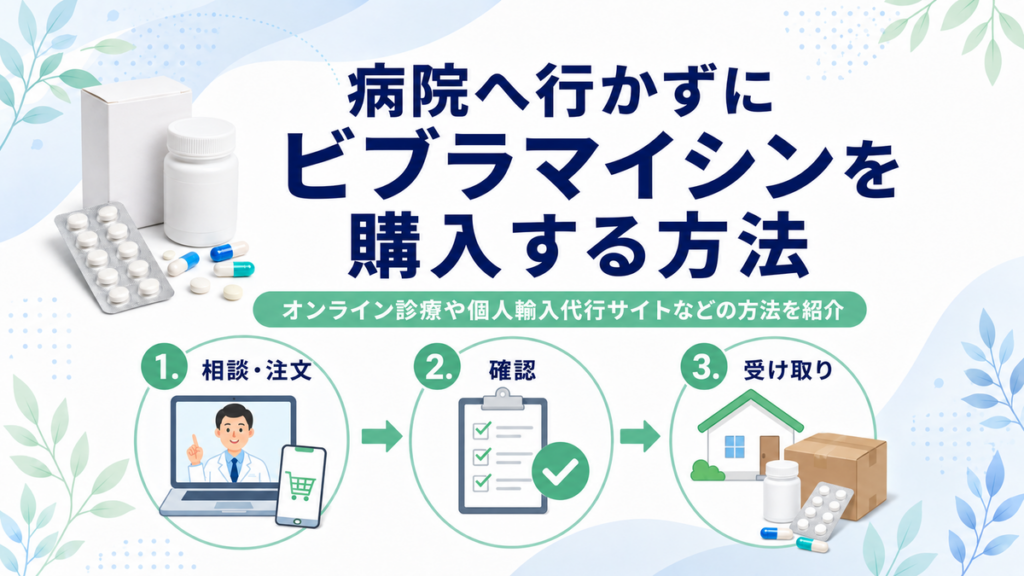 病院へ行かずにビブラマイシンを購入する方法