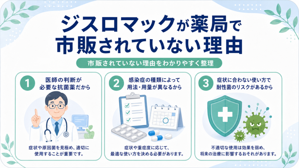 ジスロマックが薬局で市販されていない理由